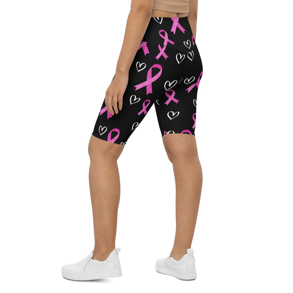 Pink Ribbon Biker Shorts