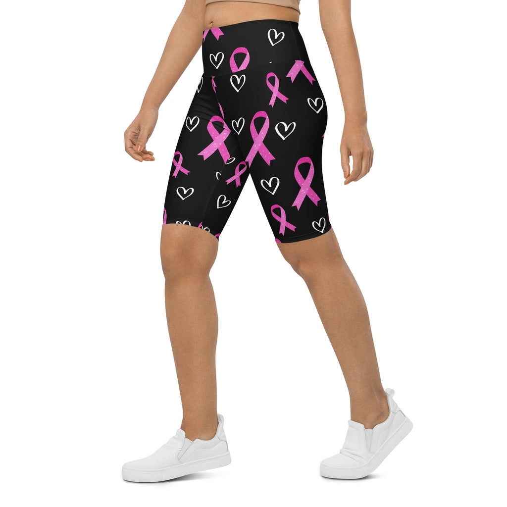 Pink Ribbon Biker Shorts