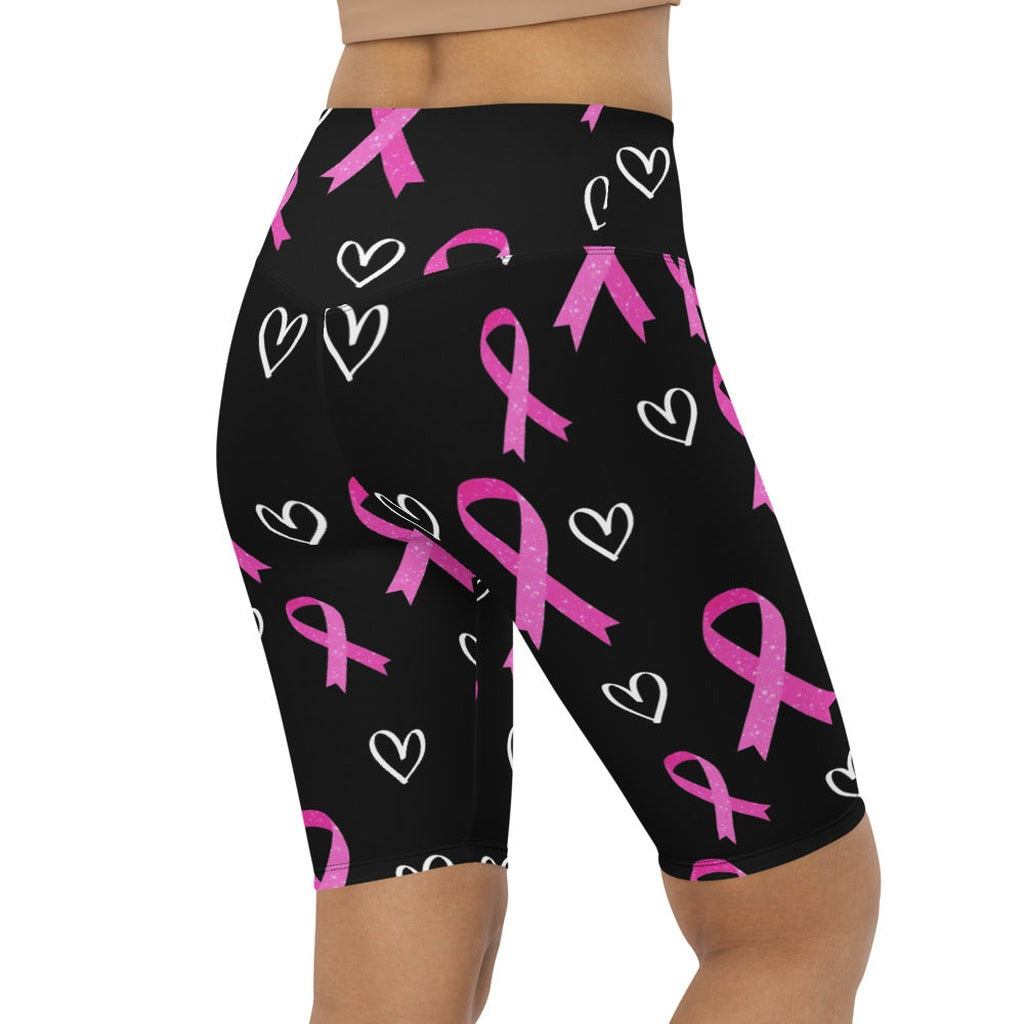 Pink Ribbon Biker Shorts