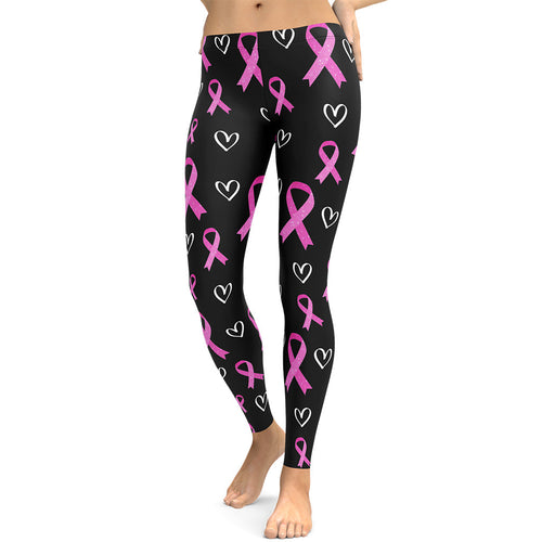 Pink Ribbon Leggings
