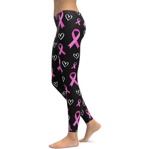 Pink Ribbon Leggings