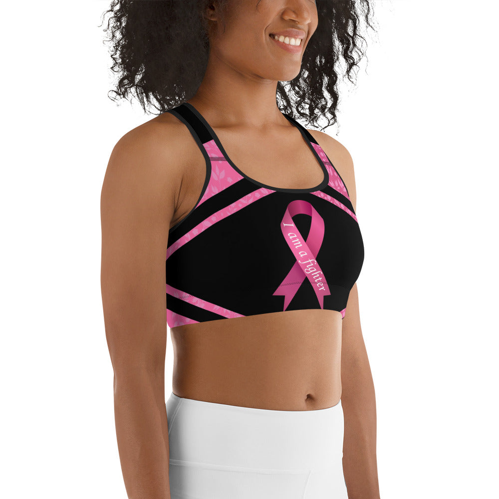 Pink Ribbon Warrior Sports Bra