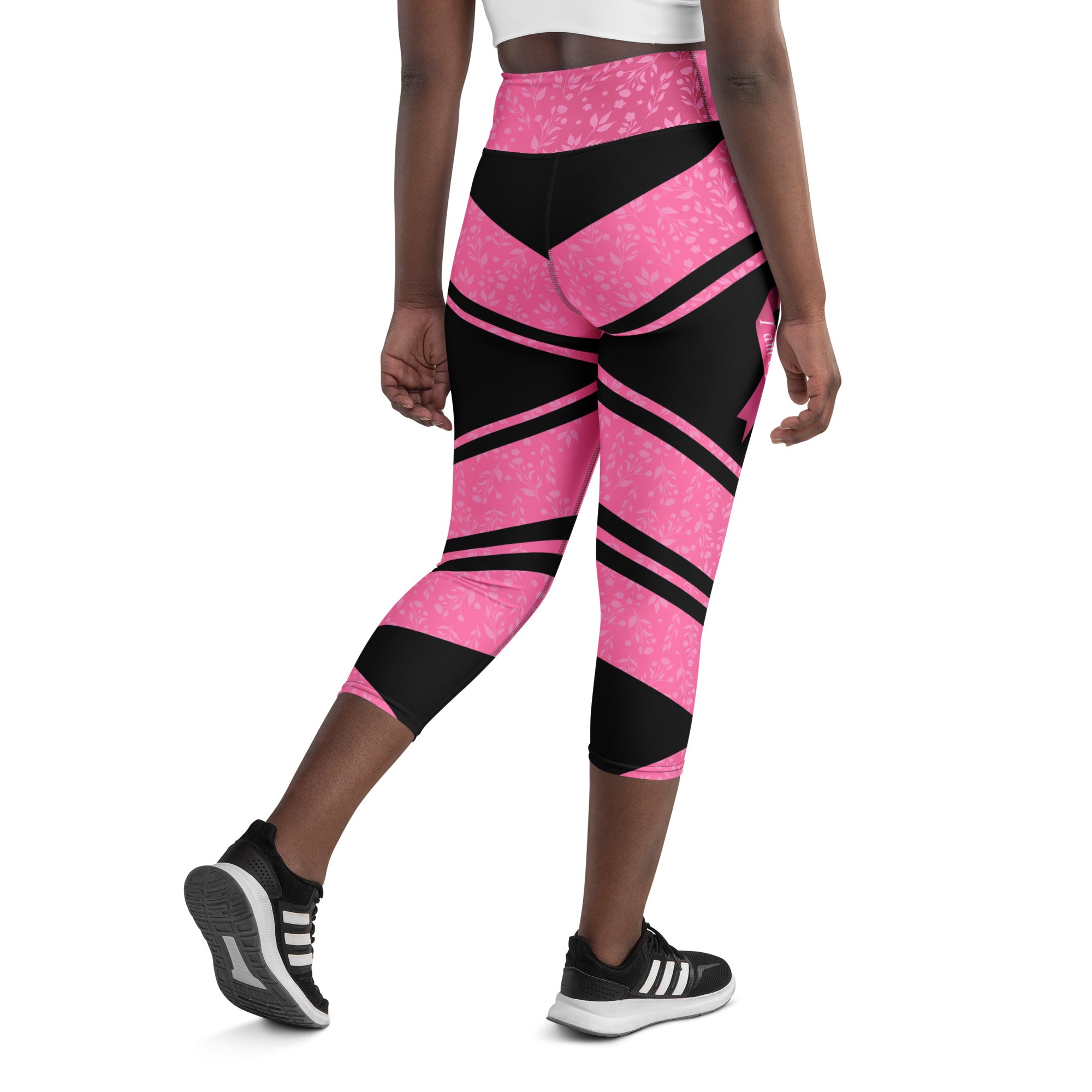 Pink Ribbon Warrior Yoga Capris