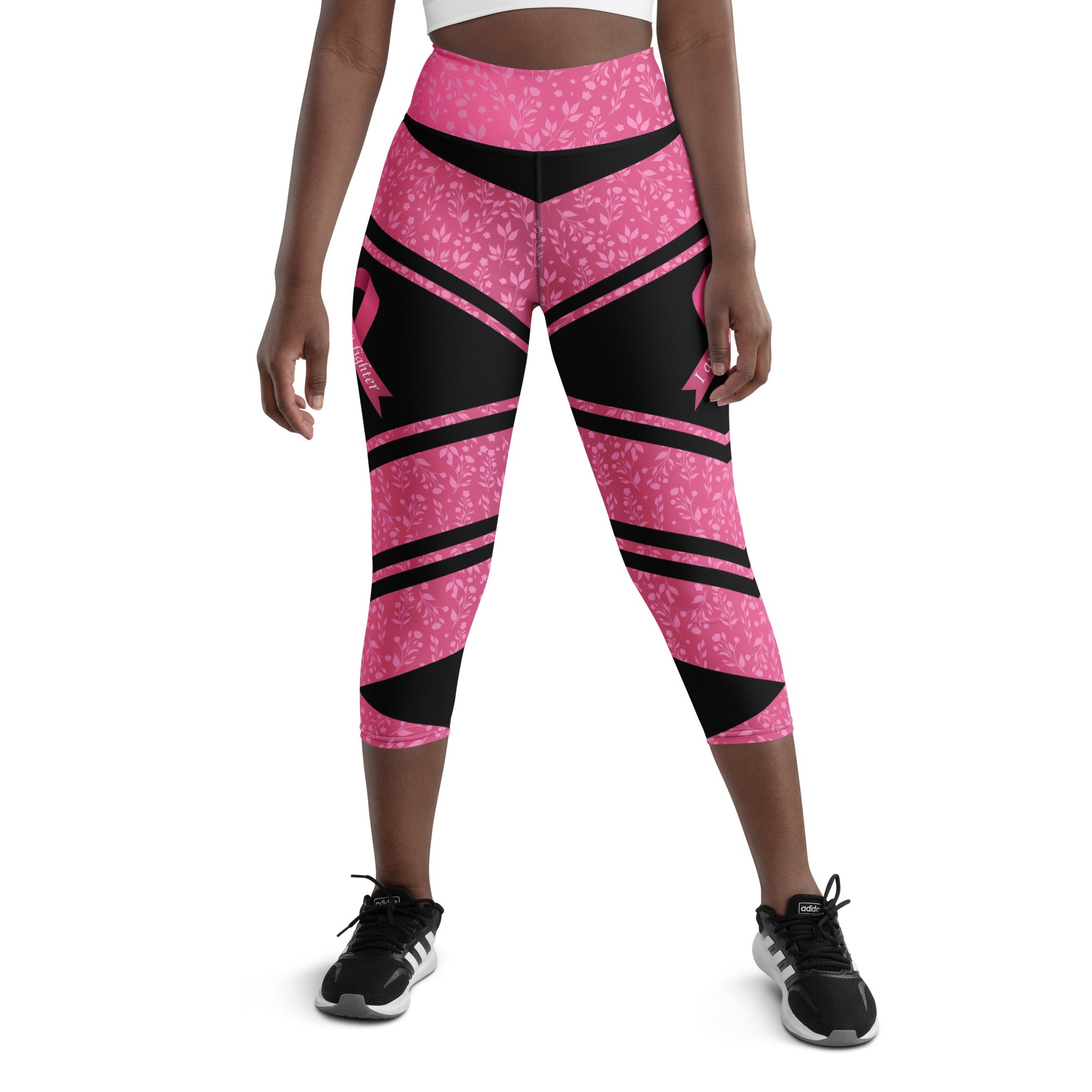 Pink Ribbon Warrior Yoga Capris