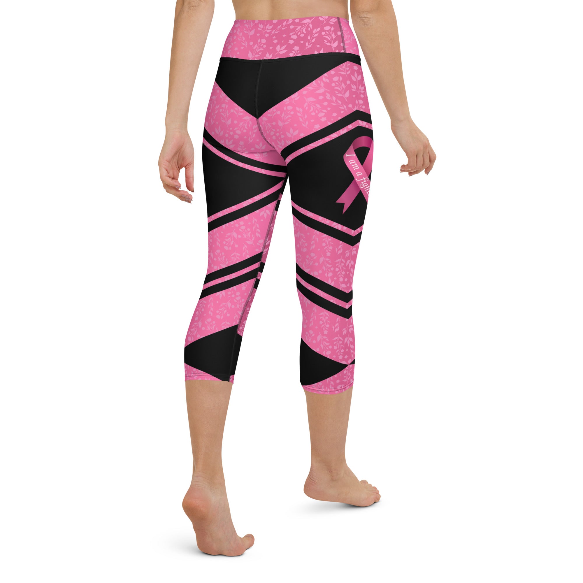 Pink Ribbon Warrior Yoga Capris