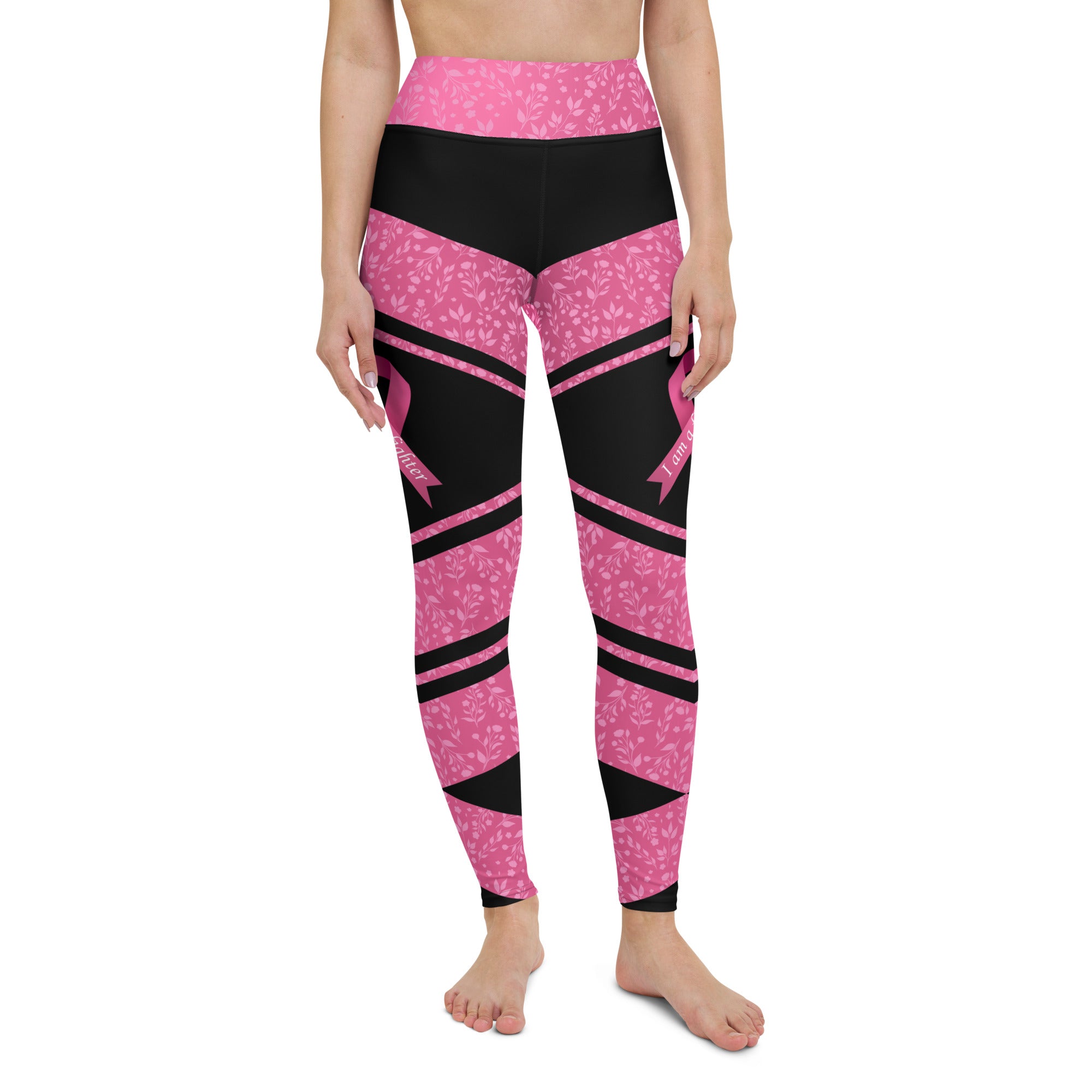 Pink Ribbon Warrior Yoga Leggings