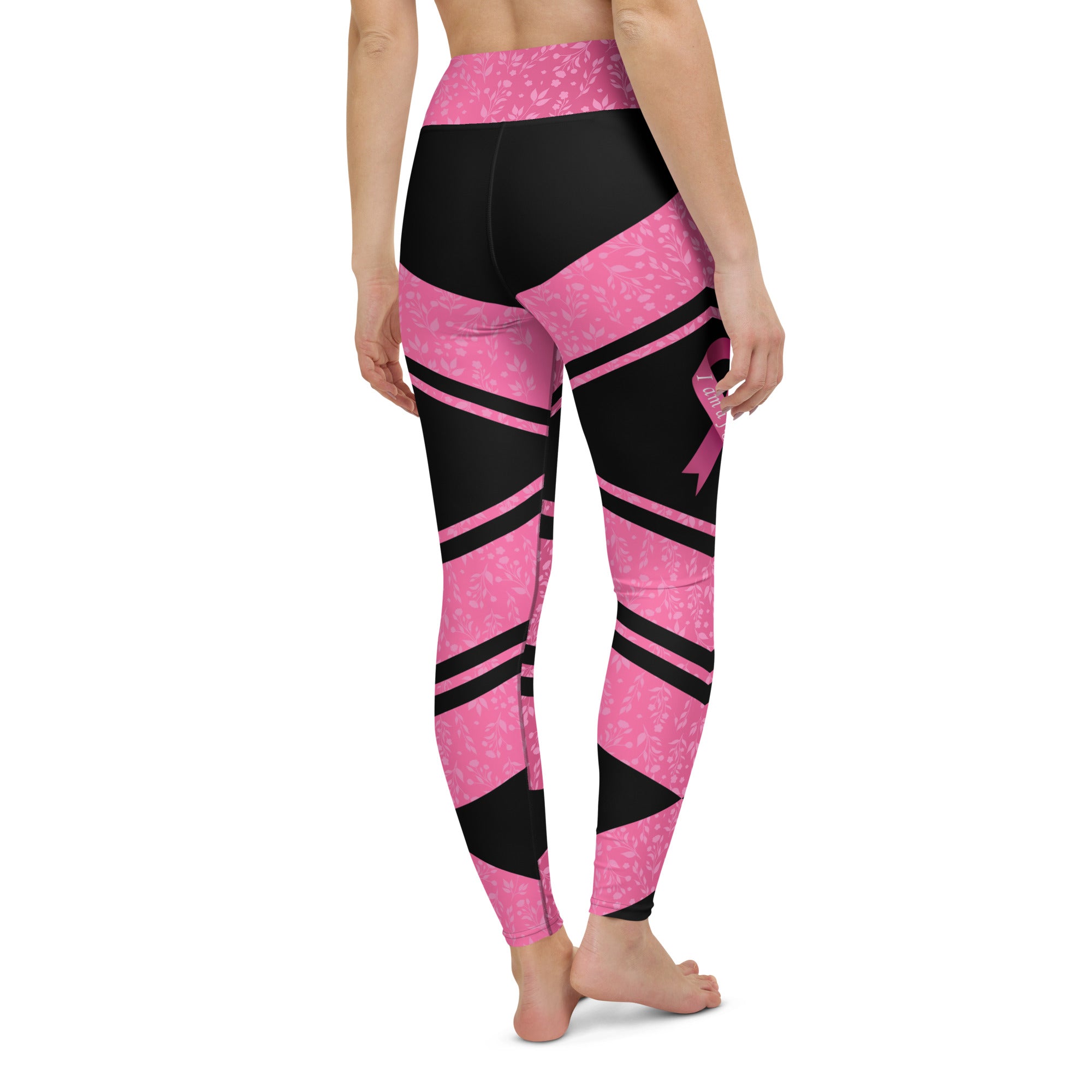 Pink Ribbon Warrior Yoga Leggings