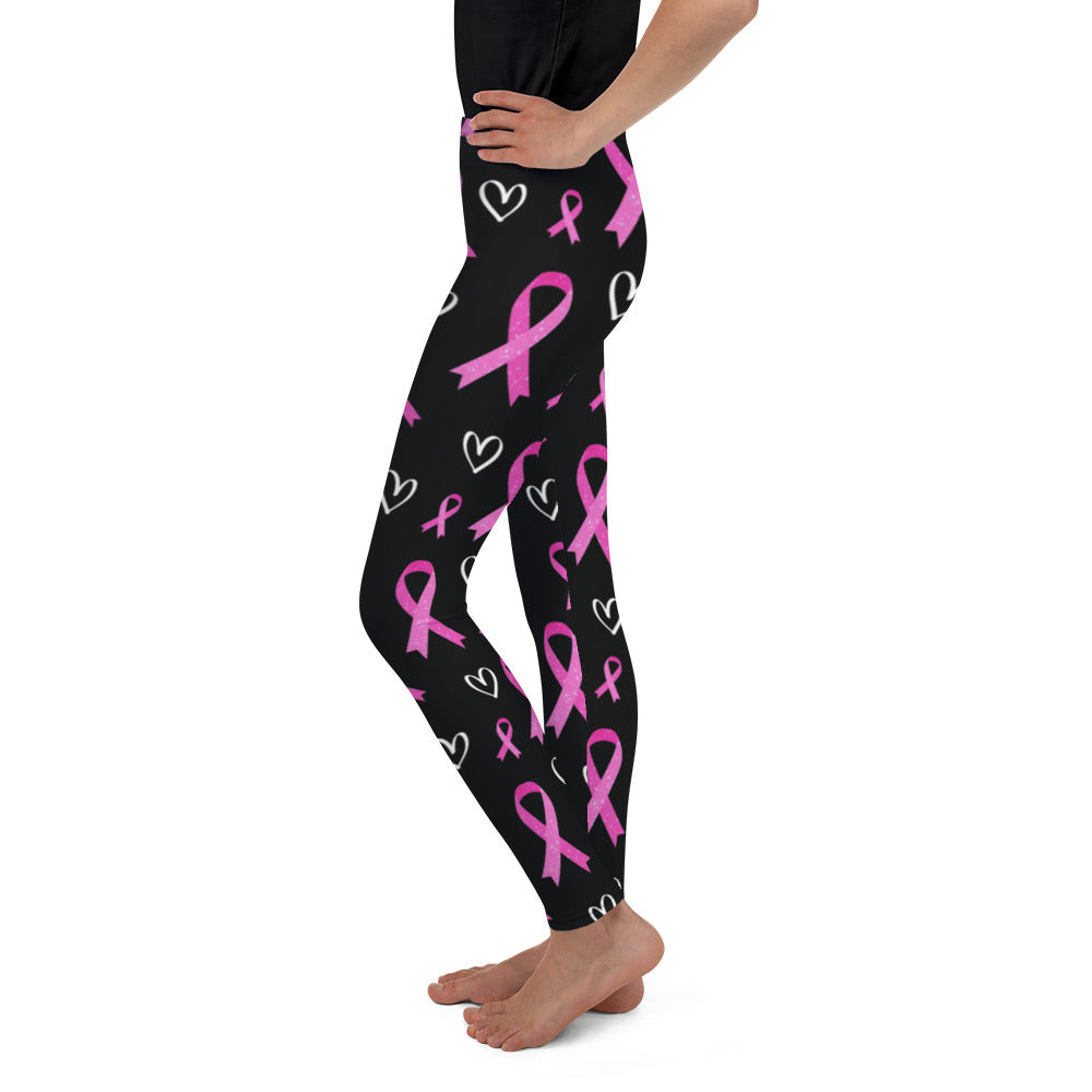 Pink Ribbon Youth Leggings