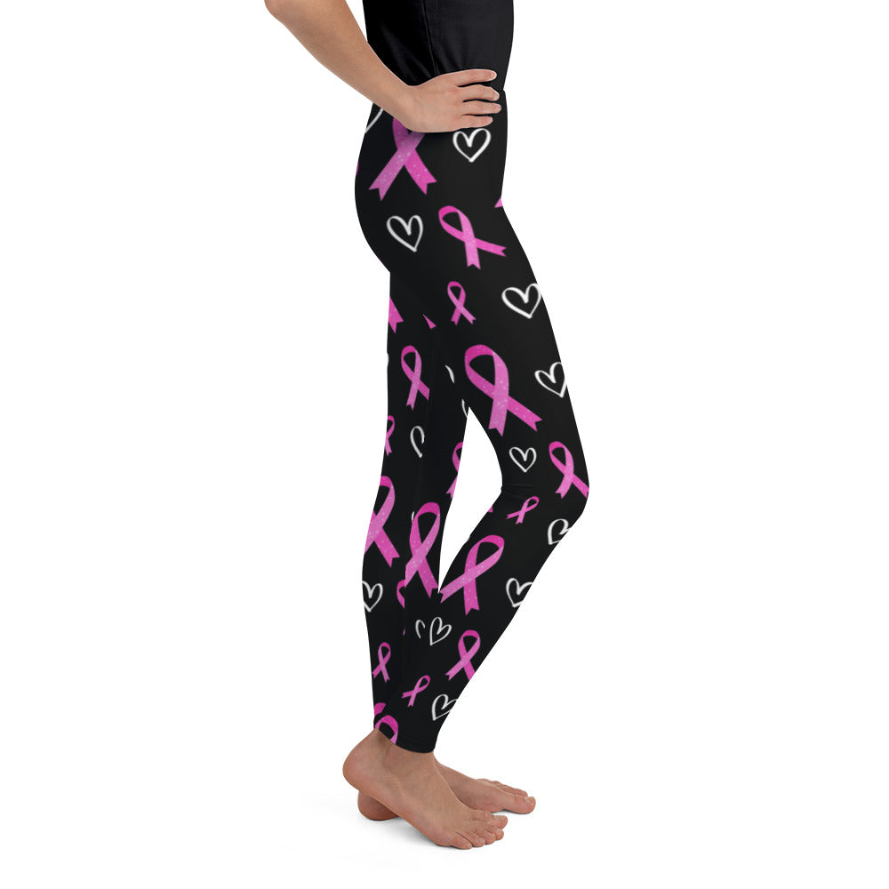 Pink Ribbon Youth Leggings