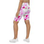 Pink Sassy Santa Biker Shorts