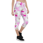 Pink Sassy Santa Capris