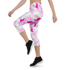 Pink Sassy Santa Capris