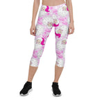 Pink Sassy Santa Capris