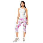 Pink Sassy Santa Capris