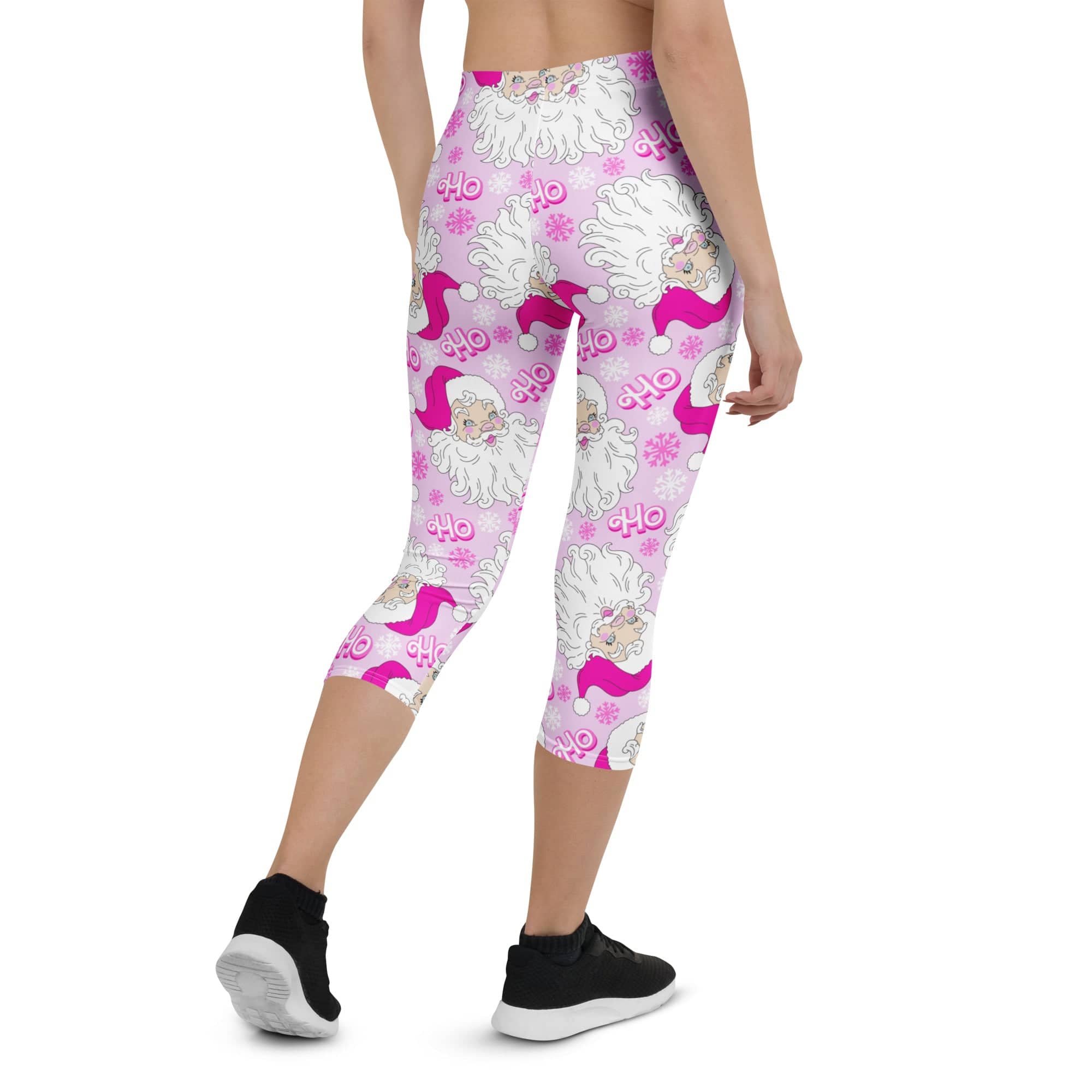 Pink Sassy Santa Capris