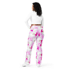 Pink Sassy Santa Flare Leggings