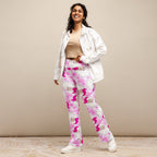 Pink Sassy Santa Flare Leggings