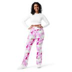 Pink Sassy Santa Flare Leggings