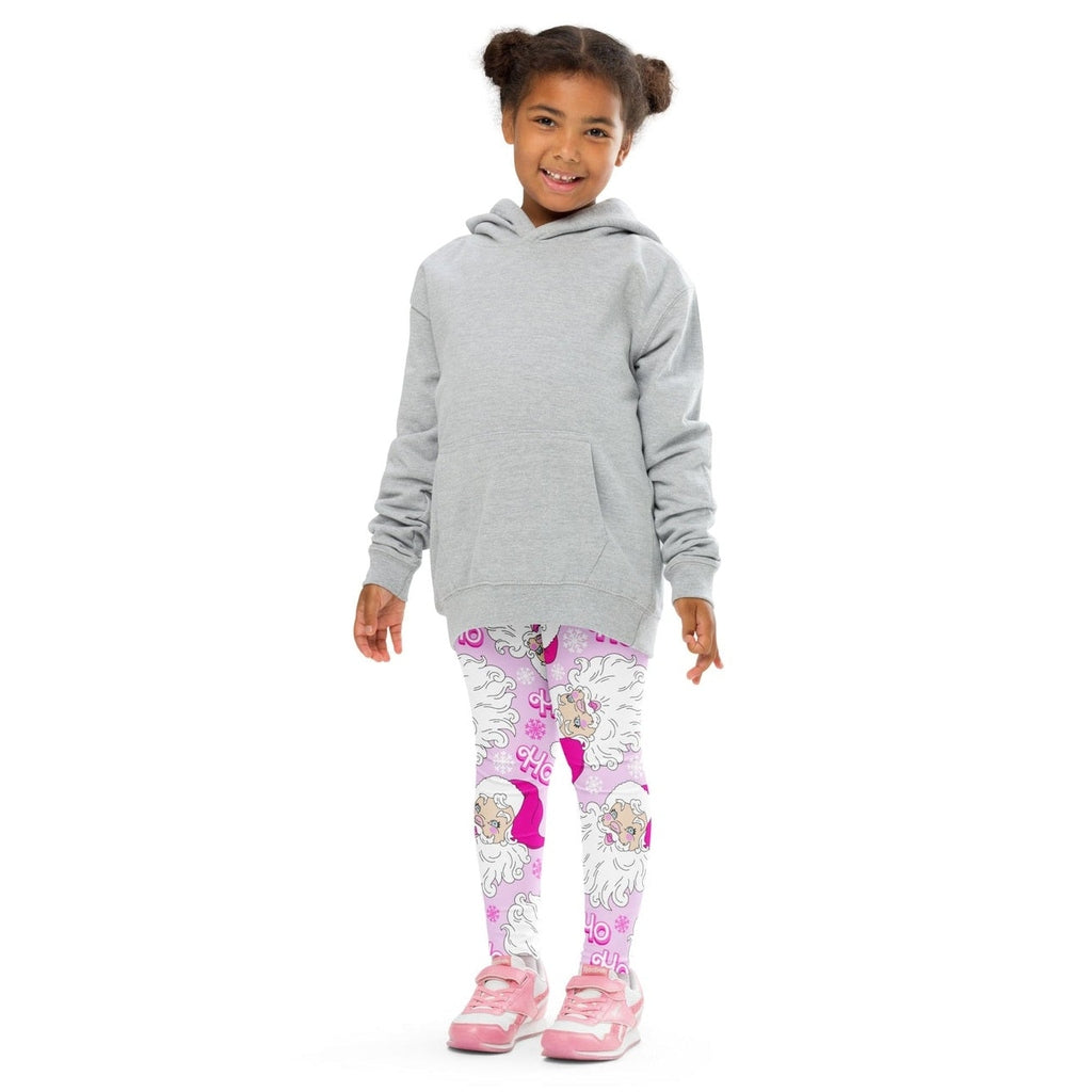 Pink Sassy Santa Kid's Leggings