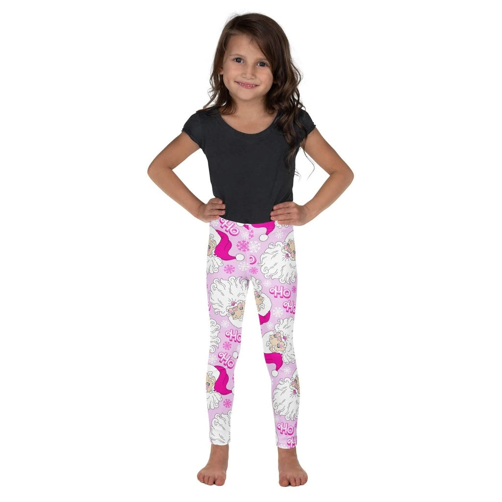 Pink Sassy Santa Kid's Leggings