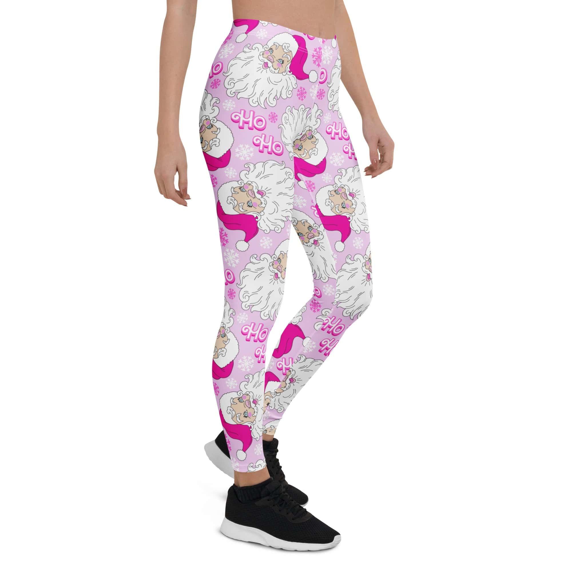 Pink Sassy Santa Leggings