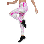 Pink Sassy Santa Leggings