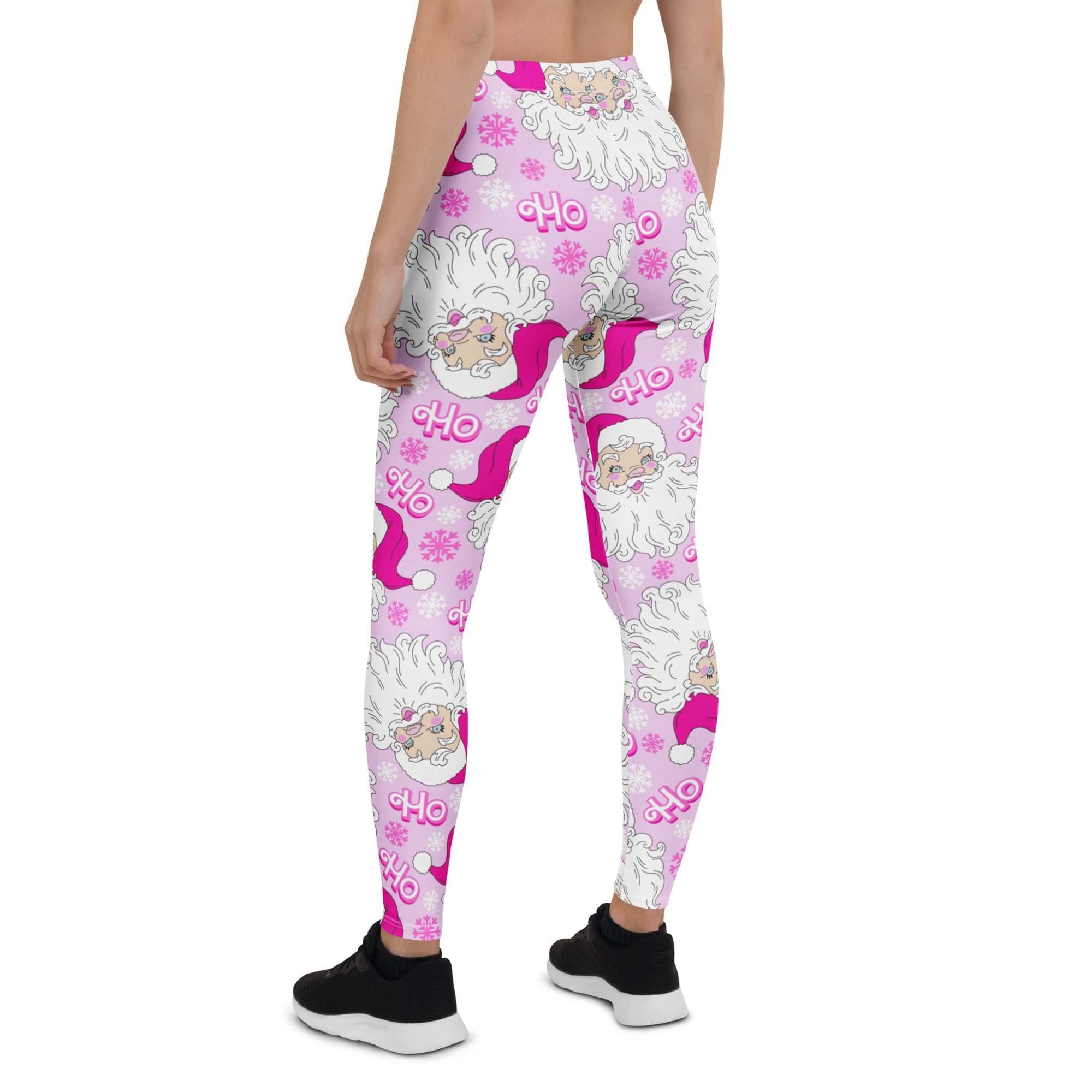 Pink Sassy Santa Leggings