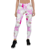 Pink Sassy Santa Leggings