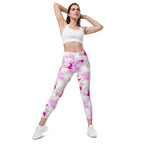 Pink Sassy Santa Leggings With Pockets