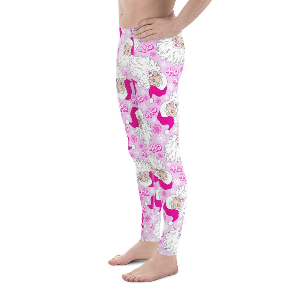 Pink Sassy Santa Men's Leggings