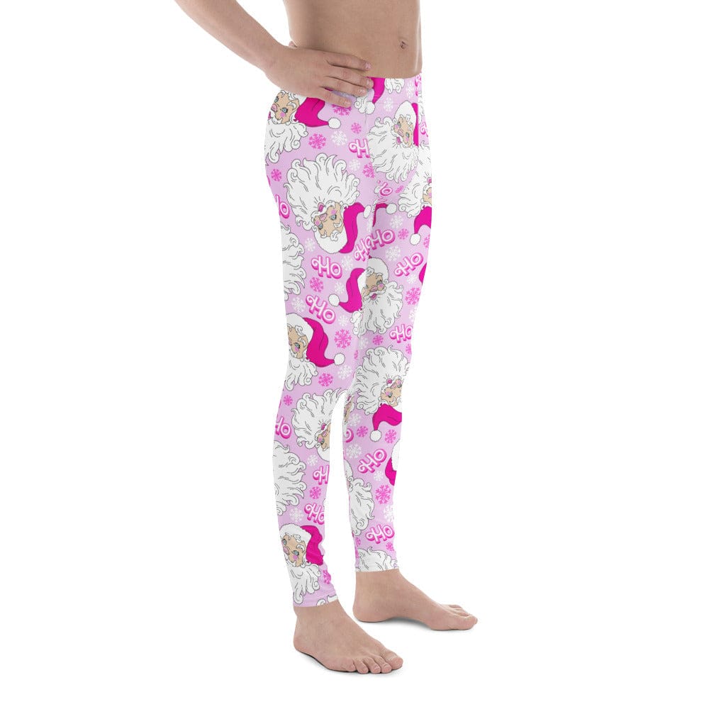 Pink Sassy Santa Men's Leggings