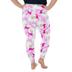 Pink Sassy Santa Plus Size Leggings