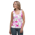 Pink Sassy Santa Tank Top