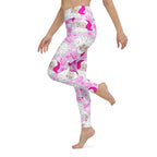 Pink Sassy Santa Yoga Leggings