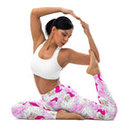 Pink Sassy Santa Yoga Leggings