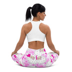 Pink Sassy Santa Yoga Leggings