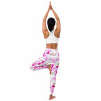 Pink Sassy Santa Yoga Leggings