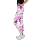 Pink Sassy Santa Youth Leggings