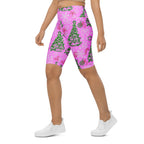 Pink Tinsel Dreams Biker Shorts