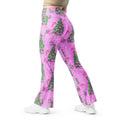 Pink Tinsel Dreams Flare Leggings