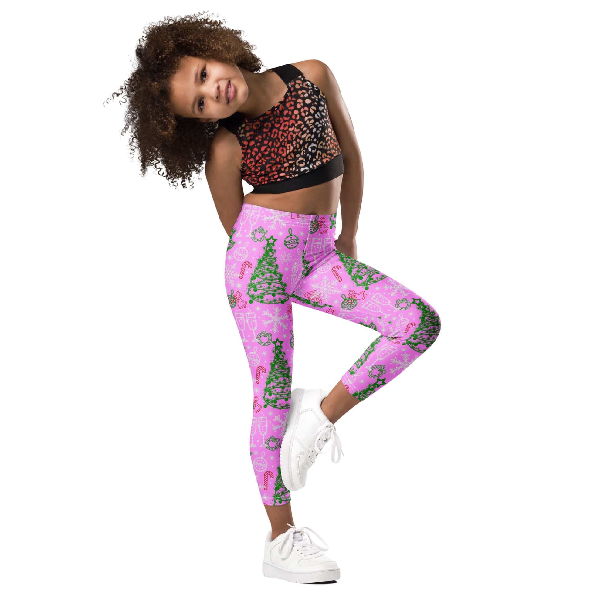 Pink Tinsel Dreams Kid's Leggings