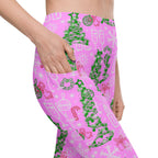 Pink Tinsel Dreams Leggings With Pockets