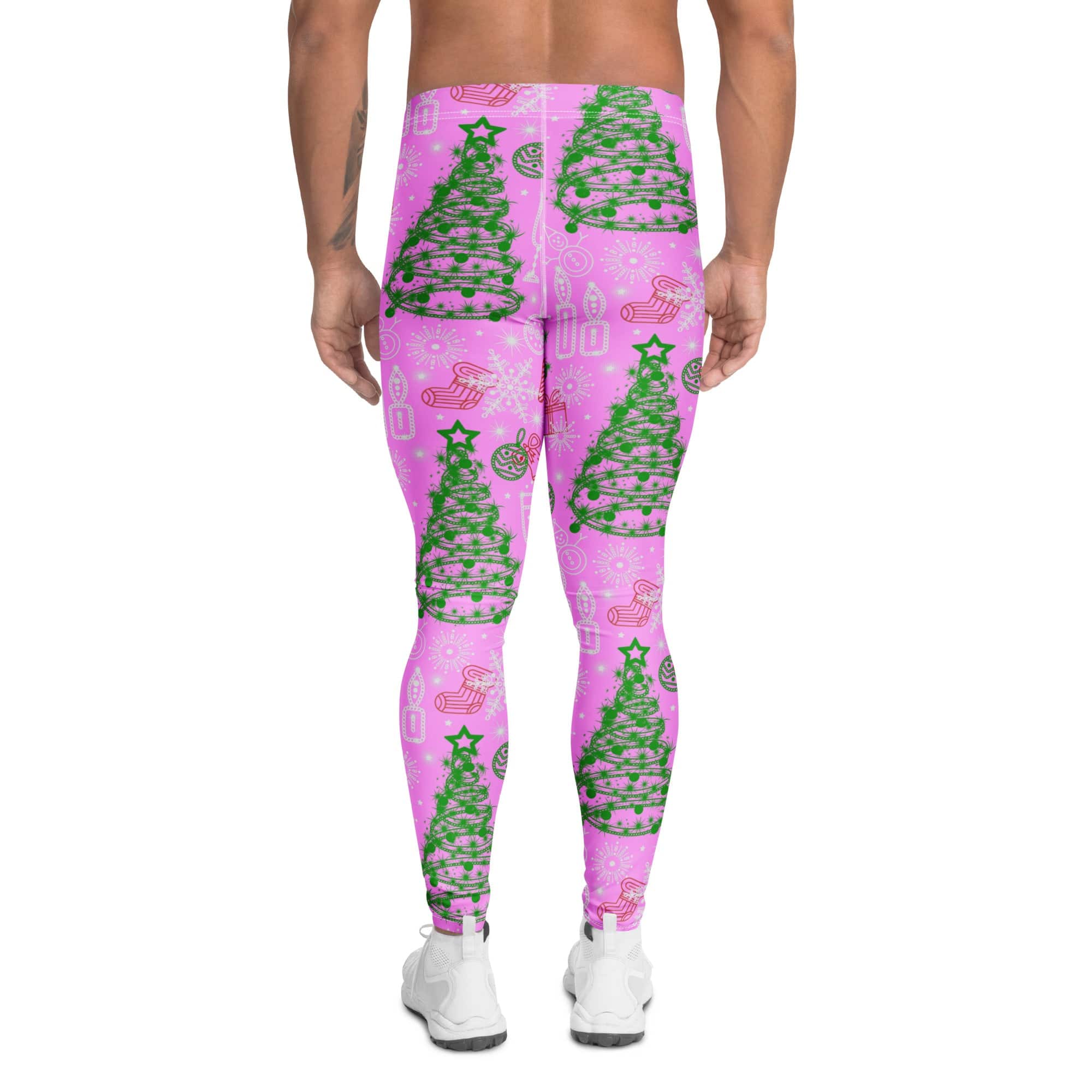 Pink Tinsel Dreams Men's Leggings