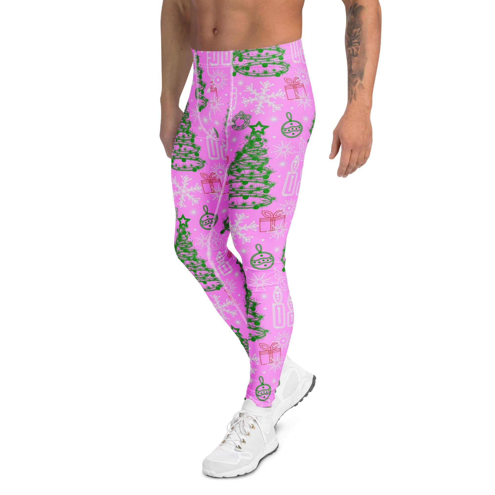Pink Tinsel Dreams Men's Leggings