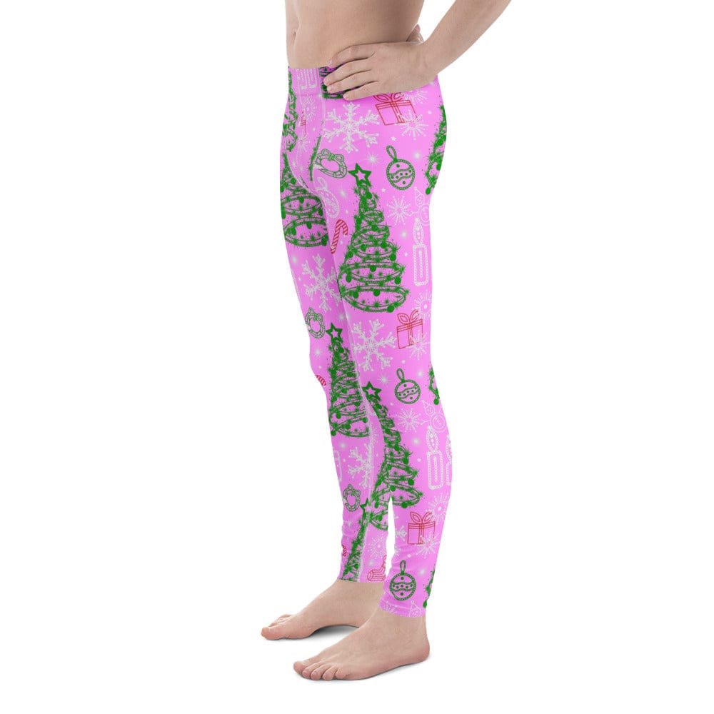 Pink Tinsel Dreams Men's Leggings