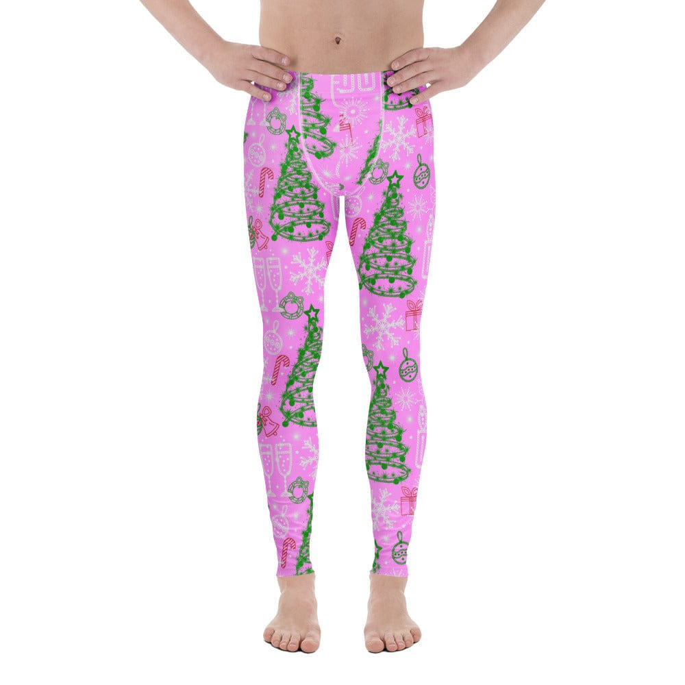 Pink Tinsel Dreams Men's Leggings
