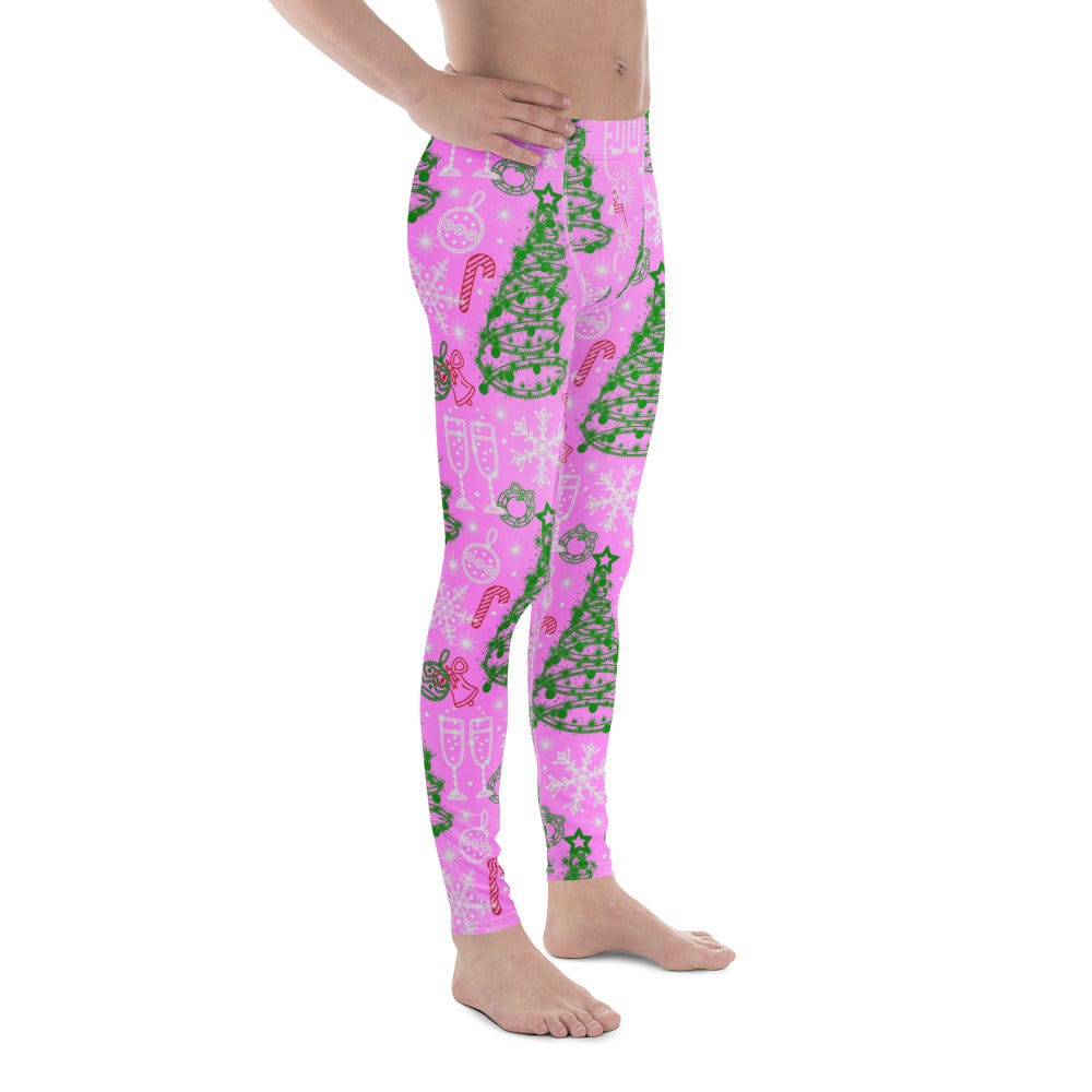 Pink Tinsel Dreams Men's Leggings