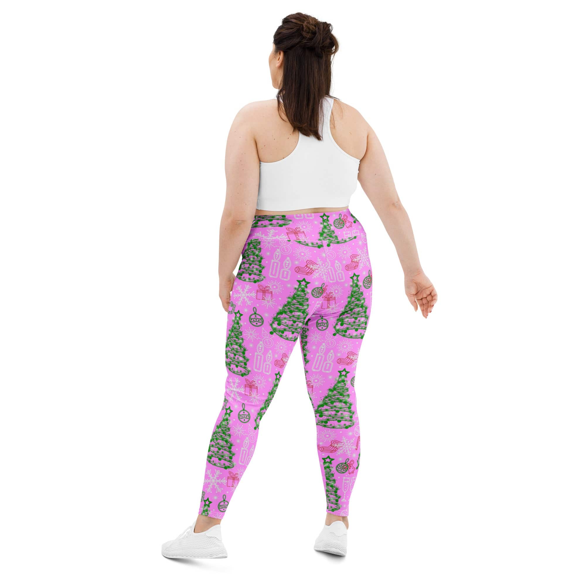 Pink Tinsel Dreams Plus Size Leggings