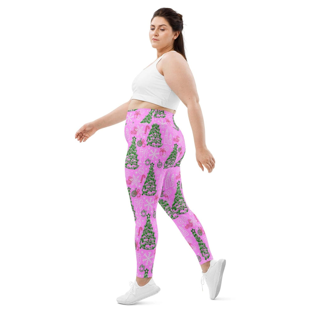 Pink Tinsel Dreams Plus Size Leggings