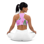 Pink Tinsel Dreams Sports Bra